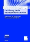 Einfuhrung in die Betriebswirtschaftslehre : Vorlesung an der RWTH Aachen. Wintersemester 2007/2008 - Book