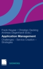 Application Management : Challenges - Service Creation - Strategies - Book