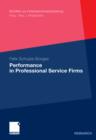 Performance in Professional Service Firms - eBook