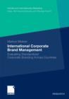 International Corporate Brand Management : Evaluating Standardized Corporate Branding Across Countries - eBook