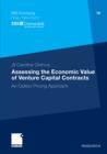 Assessing the Economic Value of Venture Capital Contracts : An Option Pricing Approach - eBook