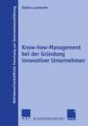 Know-how-Management bei der Grundung Innovativer Unternehmen - Book