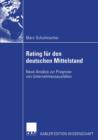 Bankinterne Rating-Systeme Basierend Auf Bilanz- Und Guv-Daten Fur Deutsche Mittelstandische Unternehmen - Book