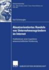 Absatzorientiertes Handeln Von Unternehmensgrundern Im Internet : Implikationen Einer Kognitionswissenschaftlichen Fundierung - Book