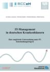 It-Management in Deutschen Krankenhausern - Book