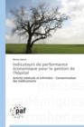 Indicateurs de Performance Economique Pour La Gestion de l'Hopital - Book