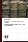 Diderot Ecrivain Critique d'Art Tome 1 - Book