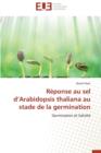 R ponse Au Sel D Arabidopsis Thaliana Au Stade de la Germination - Book