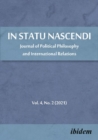 In Statu Nascendi - Journal of Political Philosophy and International Relations  2020/2 - Book