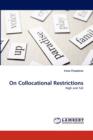 On Collocational Restrictions - Book