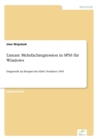 Lineare Mehrfachregression in SPSS fur Windows : Dargestellt am Beispiel der ADAC-Testdaten 1995 - Book