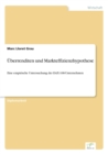 UEberrenditen und Markteffizienzhypothese : Eine empirische Untersuchung der DAX-100-Unternehmen - Book