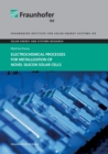 Electrochemical Processes for Metallization of Novel Silicon Solar Cells. - Book