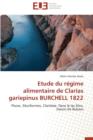 Etude Du R gime Alimentaire de Clarias Gariepinus Burchell 1822 - Book