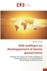 Aide Publique Au D veloppement Et Bonne Gouvernance - Book
