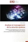 Analyse Et Management de la S curit  Syst me - Book