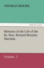 Memoirs of the Life of the Rt. Hon. Richard Brinsley Sheridan - Book