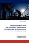 Decomposition and Recapture of Ammonium Bicarbonate Draw Solution - Book