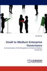 Small to Medium Enterprise Governance - Book