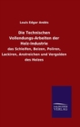 Die Technischen Vollendungs-Arbeiten Der Holz-Industrie - Book