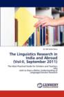The Linguistics Research in India and Abroad (Vol-II, September 2011) - Book