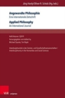 Angewandte Philosophie. Eine internationale Zeitschrift. : Heft/Volume 1,2019: InterdisziplinaritA¤t in den Geistes- und Gesellschaftswissenschaften/Interdisciplinarity in the Humanities and Social Sc - Book