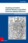 Darstellung und Funktion politischer Rhetorik in ausgewahlten Dramen der englischen Renaissance - Book