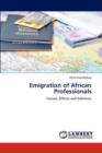 Emigration of African Professionals - Book
