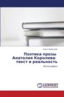 Poetika Prozy Anatoliya Koroleva : Tekst I Real'nost' - Book