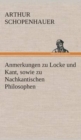 Anmerkungen Zu Locke Und Kant, Sowie Zu Nachkantischen Philosophen - Book
