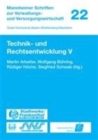 Technik- und Rechtsentwicklung V - Book