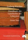 Handbuch Der Geschichte Der Literatur - Book