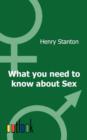 What You Need to Know about Sex - Book