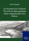 Zur Kenntnis Der Niederen Tierwelt Des Riesengebirges Nebst Vergleichenden Ausblicken - Book