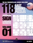 118 Easy Sudoku Puzzles With the American Sign Language Numbers : The ASL Fingerspelling Sudoku Challenge - Book