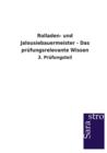 Rolladen- Und Jalousiebauermeister - Das Prufungsrelevante Wissen - Book