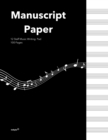 Standard Manuscipt Paper  Notebook : Black Cover 120 Page 8.5 x 11 Inch 12 Staff  Blank Sheet Music Notebook for Music Writing - Book
