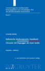 Italienische Mediensprache. Handbuch / Glossario del linguaggio dei mass media - Book