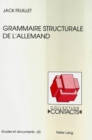 Grammaire structurale de l'allemand - Book
