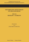 Historisches Ortslexikon Fur Brandenburg, Teil IX, Beeskow-Storkow - Book