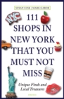 111 Shops in New York That You Must Not Miss - Book