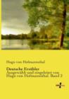 Deutsche Erzahler : Ausgewahlt und eingeleitet von Hugo von Hofmannsthal. Band 2 - Book