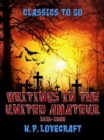 Writings in the United Amateur, 1915-1922 - eBook