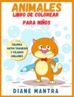 Animales Libro de colorear para ninos : Colorea gatos traviesos y pajaros chillones - Book