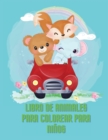 Libro para colorear de animales para ninos : Libro de actividades y coloreado de animales increibles para ninos, edades: 6-8 - Book