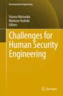 Challenges for Human Security Engineering - Book