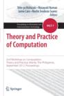 Theory and Practice of Computation : 2nd Workshop on Computation: Theory and Practice, Manila, The Philippines, September 2012, Proceedings - Book