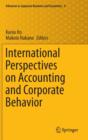 International Perspectives on Accounting and Corporate Behavior - Book