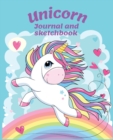 Unicorn Journal and Sketchbook : Unicorn Notebook for Girls-Beautiful design with Unicorns -108 pages for Doodling and Writing -Journals for girls - Book