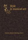 Style in Musical Art - Book